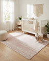 Brighton Stripes Collection Area Rug - Sussex (Pink) Rectangle Pink  lifestyle 20