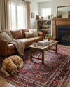 Heritage Elegance Collection Area Rug -  Schonbrunn Rectangle Burgundy  lifestyle 24
