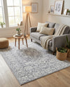 Charleston Elegance Collection Area Rug - Harborview Rectangle Gray  lifestyle 28