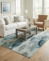 Sorrento Shores Collection Area Rug -  Praiano Rectangle Light Blue  lifestyle 9