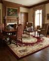 Versailles Elegance Collection Area Rug -  Louveciennes (Red) Rectangle Red  lifestyle 10