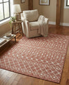 Savannah Pergola Collection Area Rug -  Pergola (Rust Red) Rectangle Rust Red  lifestyle 6