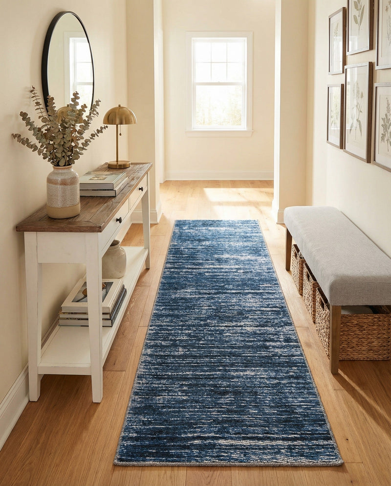 Sahara Essence Collection Area Rug - Oasis (Blue) Runner Blue  lifestyle 61