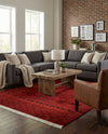 Samarkand Elegance Collection Area Rug -  Ark Rectangle Red  lifestyle 6