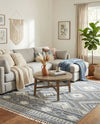 Sahara Chic Collection Area Rug -  Fez Rectangle Gray  lifestyle 29