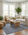 Jill Zarin Sedona Oasis Outdoor Collection Area Rug - Coconino (Navy Sky) Square Navy Sky  lifestyle 45