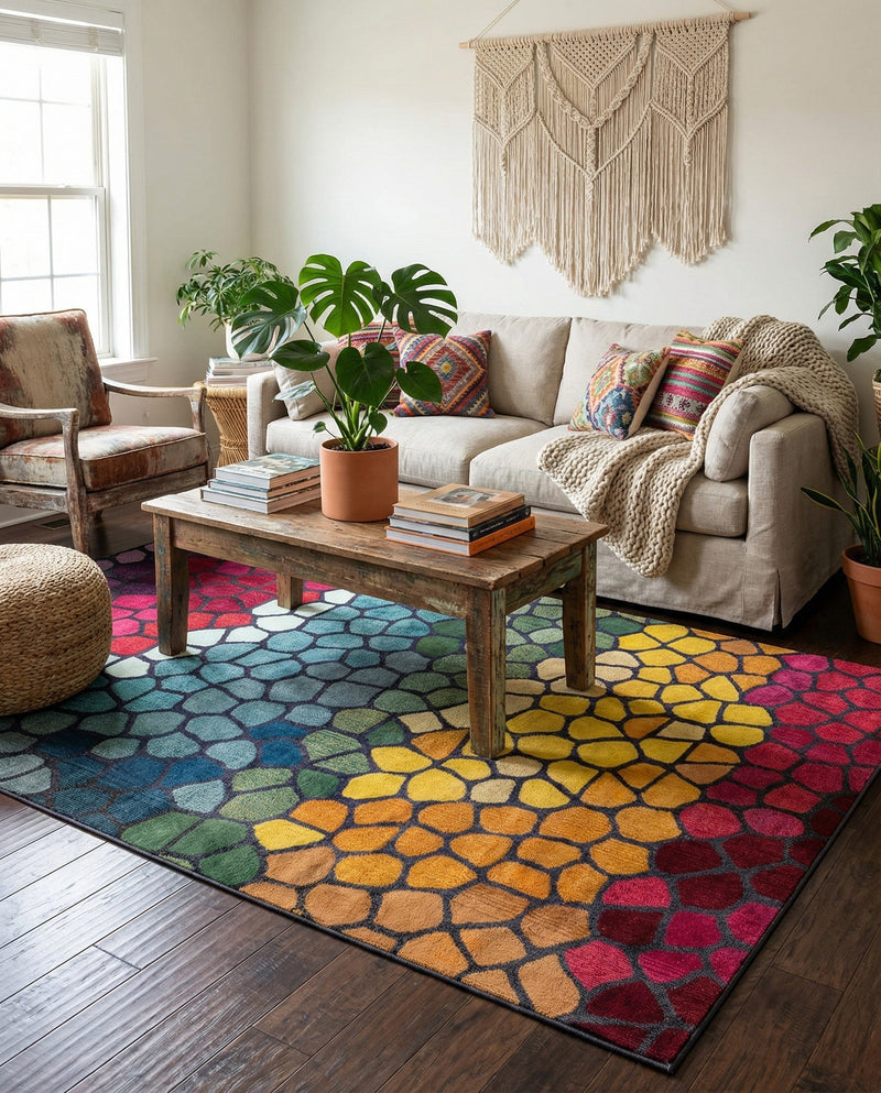 Marrakesh Elegance Collection Area Rug -  Melilla Rectangle Multi  lifestyle 13