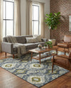 Urban Terrace Collection Area Rug -  Vista Rectangle Blue  lifestyle 6
