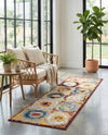 Aegean Elegance Washables Collection Area Rug -  Rhodes Runner Multi  lifestyle 73