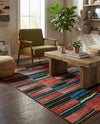 Urban Terrace Collection Area Rug -  Courtyard Rectangle Multi  lifestyle 4