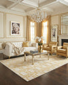 Hollywood Luxe Collection Area Rug -  Beverly (White Gold) Rectangle White Gold  lifestyle 8