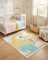 Wonder Tykes Collection Area Rug -  Wonderland Rectangle Ivory  lifestyle 8