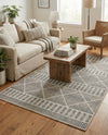 Savannah Pergola Collection Area Rug -  Glade Rectangle Gray  lifestyle 12