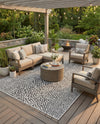 Urban Oasis Rugs Collection Area Rug -  Terrace (Black) Rectangle Black  lifestyle 29
