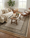 Soho Elegance Collection Area Rug -  Mercer (Beige) Rectangle Beige  lifestyle 10