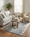 Copenhagen Edge Collection Area Rug -  Frederiksberg Rectangle Gray  lifestyle 14