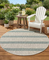Urban Oasis Rugs Collection Area Rug -  District (Light Gray) Round Light Gray  lifestyle 52