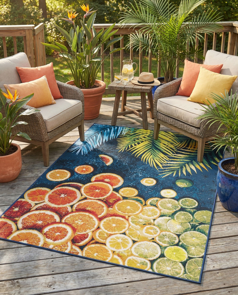 Seaside Haven Rugs Collection Area Rug -  Dunes Rectangle Multi  lifestyle 12