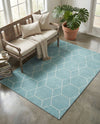 Trellis Mosaic Collection Area Rug - Arborville (Light Blue) Rectangle Light Blue  lifestyle 13