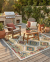 Coastal Terrace Collection Area Rug -  Sandbar Square Ivory  lifestyle 76