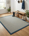 Terrace Fringe Collection Area Rug - Oceanside Rectangle Navy Blue  lifestyle 28