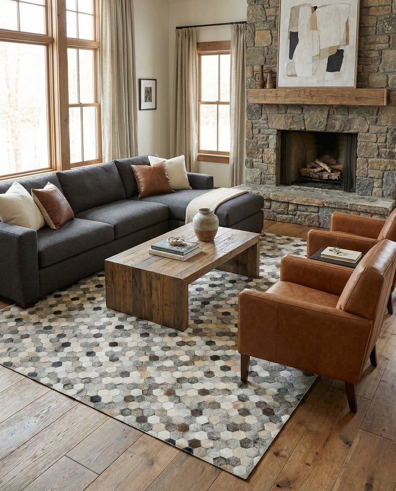 Savannah Hideaway Collection Area Rug - Savannah Rectangle Ivory Gray  lifestyle 15