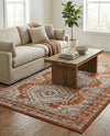 Savannah Elegance Collection Area Rug -  Tybee (Terracotta) Rectangle Terracotta  lifestyle 6