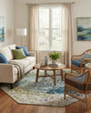 Marrakesh Elegance Collection Area Rug -  Boujad Octagon Blue  lifestyle 59