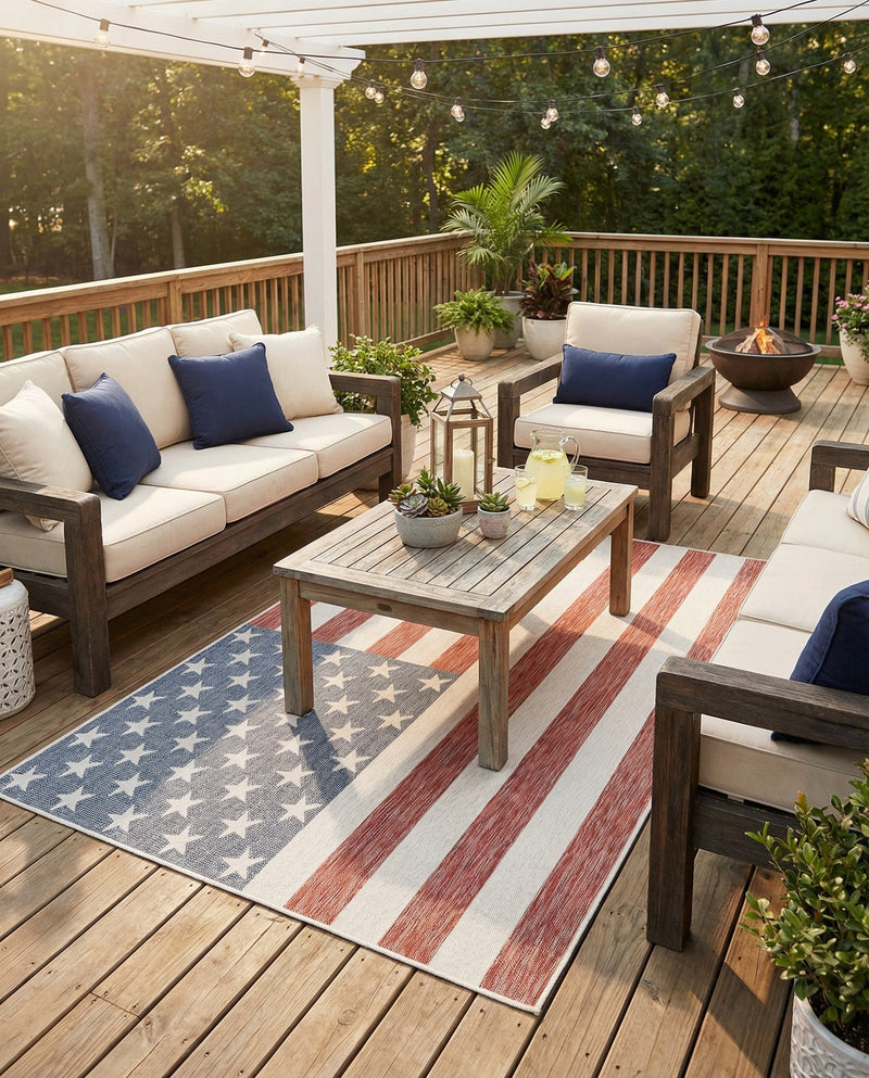 Urban Oasis Rugs Collection Area Rug -  Boardwalk Rectangle Red  lifestyle 14