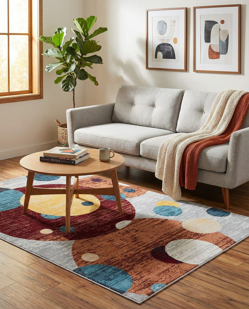 Aegean Elegance Washables Collection Area Rug -  Crete Rectangle Multi  lifestyle 12