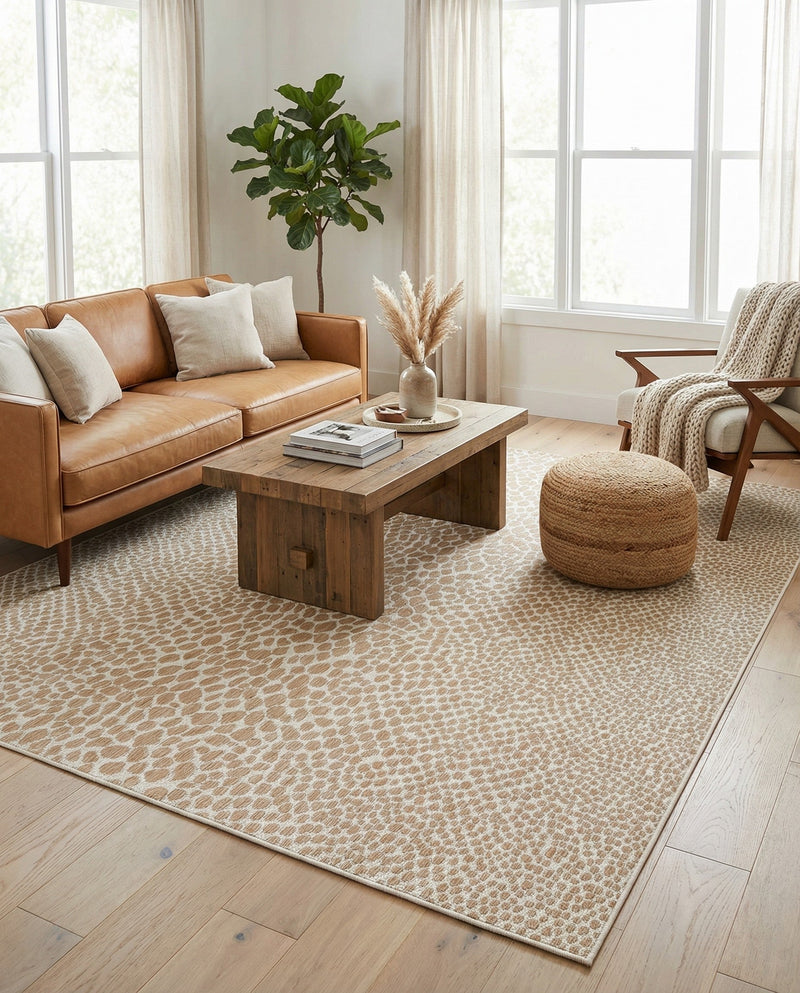 Urban Oasis Rugs Collection Area Rug -  Terrace (Dark Beige) Rectangle Dark Beige  lifestyle 8