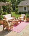 Savannah Pergola Collection Area Rug -  Pergola (Fuschia) Rectangle Fuschia  lifestyle 10