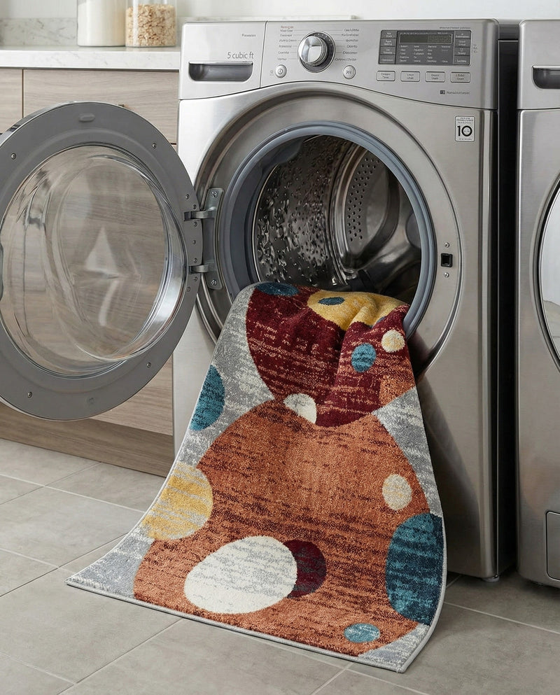 Aegean Elegance Washables Collection Area Rug -  Crete Rectangle Multi  lifestyle 26