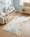 Wonder Tykes Collection Area Rug -  Pixel Runner Ivory  lifestyle 77