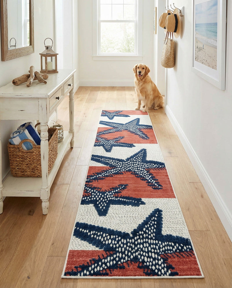 Caribbean Terrace Collection Area Rug -  Curacao Runner Ivory  lifestyle 30