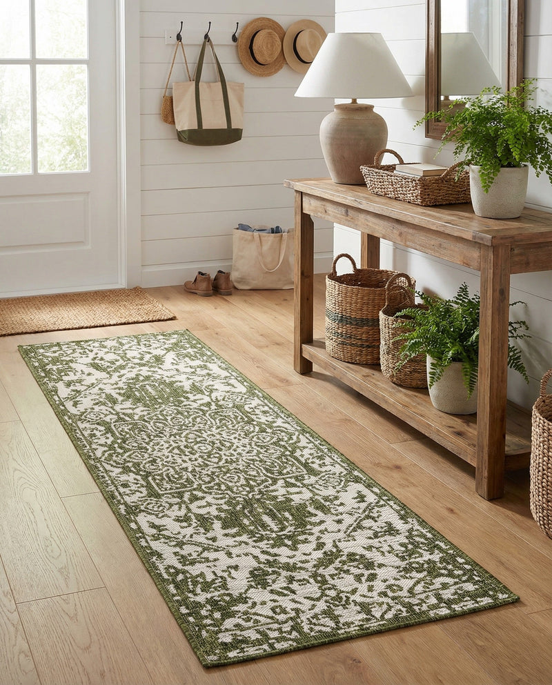 Urban Oasis Rugs Collection Area Rug -  Penthouse (Green) Runner Green  lifestyle 76