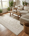 Tribal Terrace Treasures Collection Area Rug -  Incan Isle (Light Gray) Rectangle Light Gray  lifestyle 9
