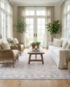 Heritage Elegance Collection Area Rug -  Nijo Square Beige  lifestyle 32