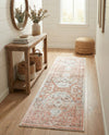 Parisian Elegance Collection Area Rug - Versailles (Rose Pink) Runner Rose Pink  lifestyle 62