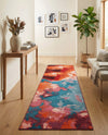 Urban Terrace Collection Area Rug -  Patio Runner Gray and Pink  lifestyle 51