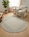 Urban Terrace Collection Area Rug -  Chelsea (Gray) Round Gray  lifestyle 63