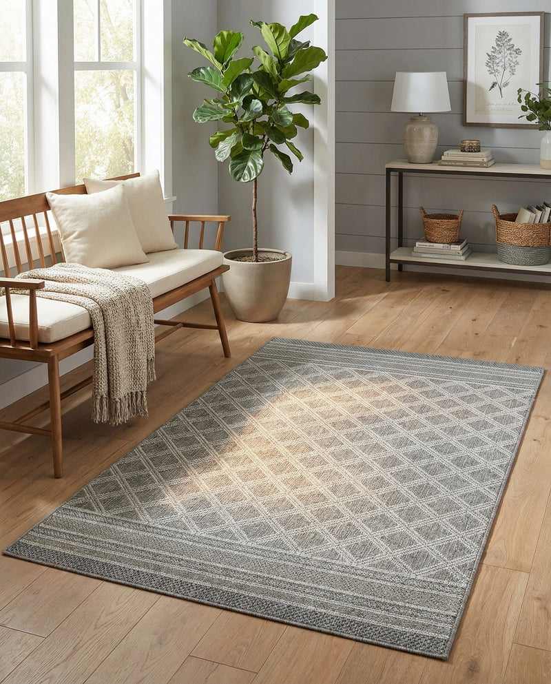 Savannah Pergola Collection Area Rug - Savannah Rectangle Gray  lifestyle 23