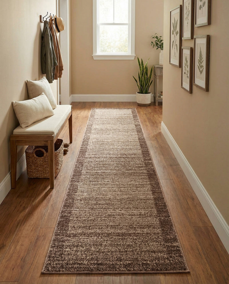 Studio Haven Collection Area Rug -  Conservatory (Light Brown) Runner Light Brown  lifestyle 63