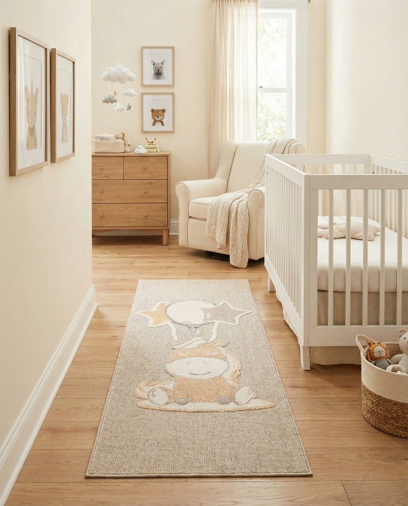 Wonder Tykes Collection Area Rug - Enchanted Runner Peach Blossom  lifestyle 46