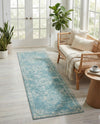Dover Terrace Collection Area Rug -  Lagoon (Aqua) Runner Aqua  lifestyle 52