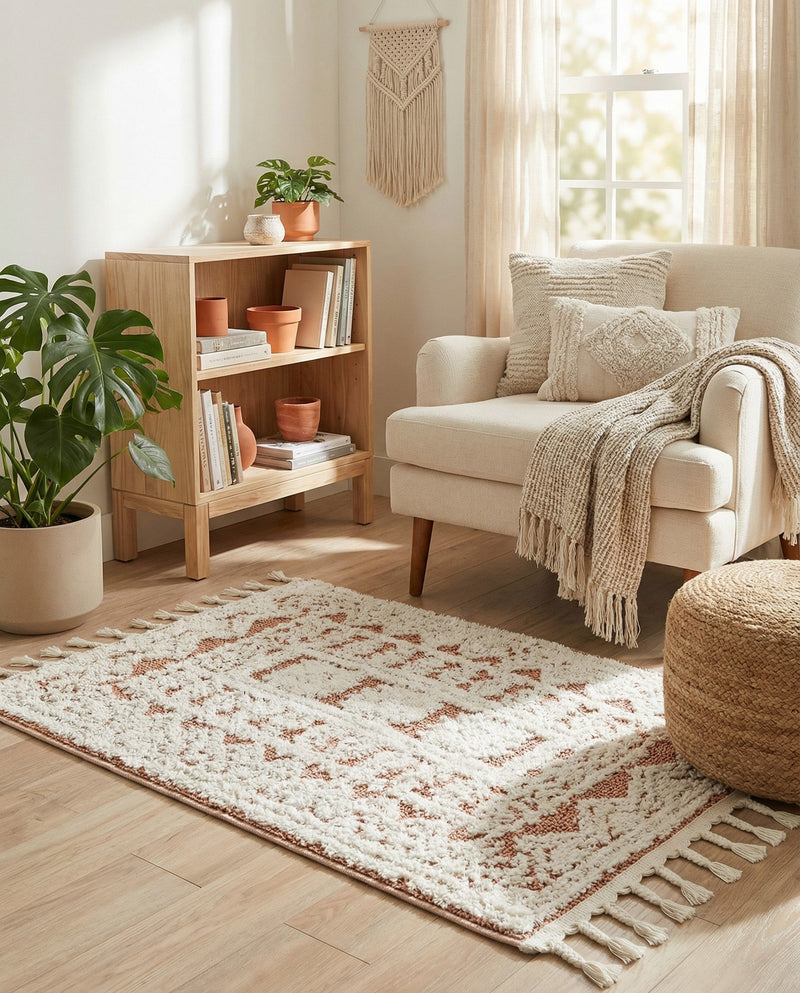 Sahara Chic Collection Area Rug -  Tangier Rectangle Pink  lifestyle 47