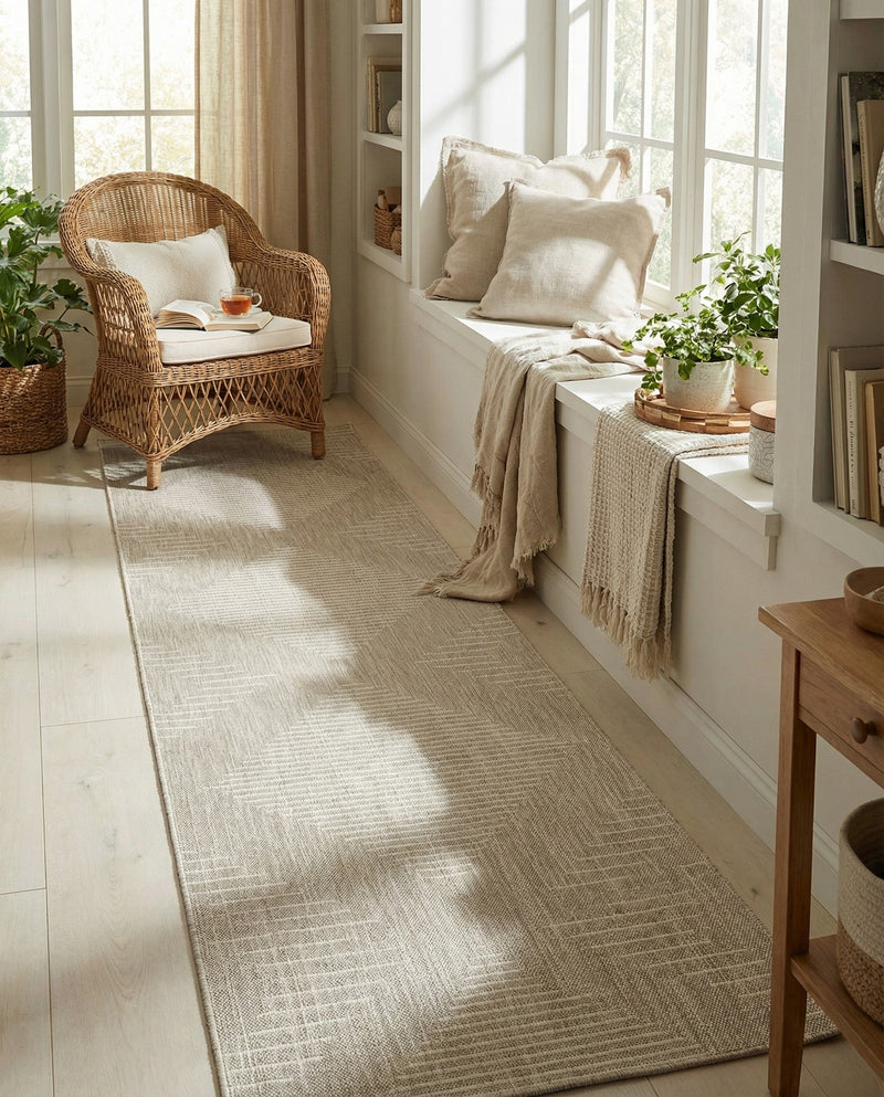 Urban Terrace Collection Area Rug -  Chelsea (Gray) Runner Gray  lifestyle 78