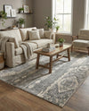Cascade Range Collection Area Rug - Hood (Gray) Rectangle Gray  lifestyle 29