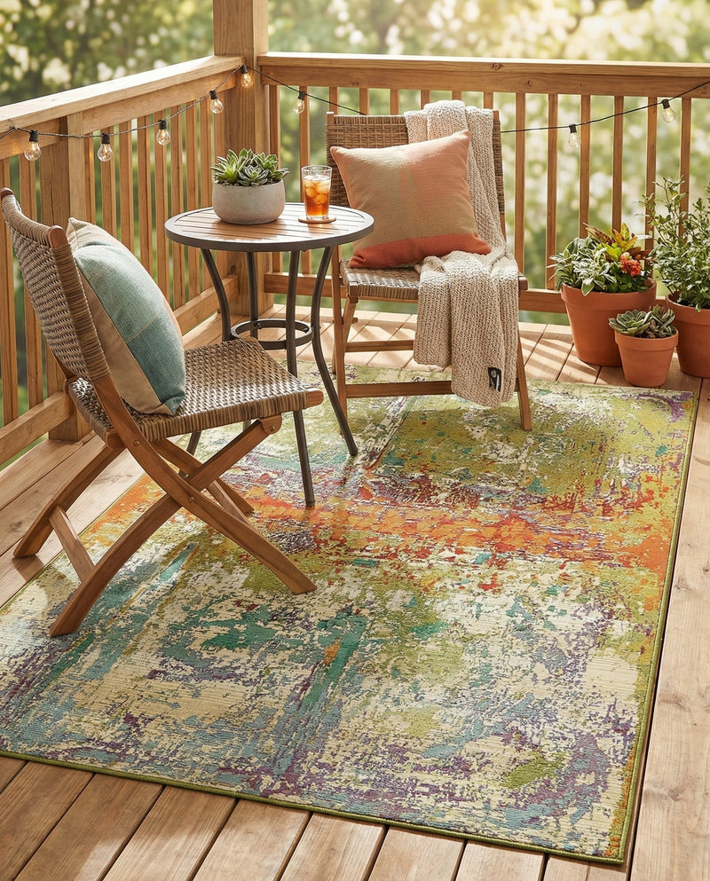 Urban Terrace Collection Area Rug -  Terrace Rectangle Multi  lifestyle 14