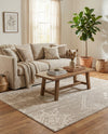 Desert Nomad Terrace Collection Area Rug - Sahara (Gray) Rectangle Gray  lifestyle 11